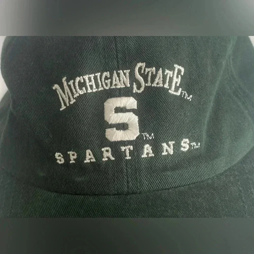 Michigan State Spartans’ Collegiate‎ Adjustable Cap Pro Players Green Unisex EUC